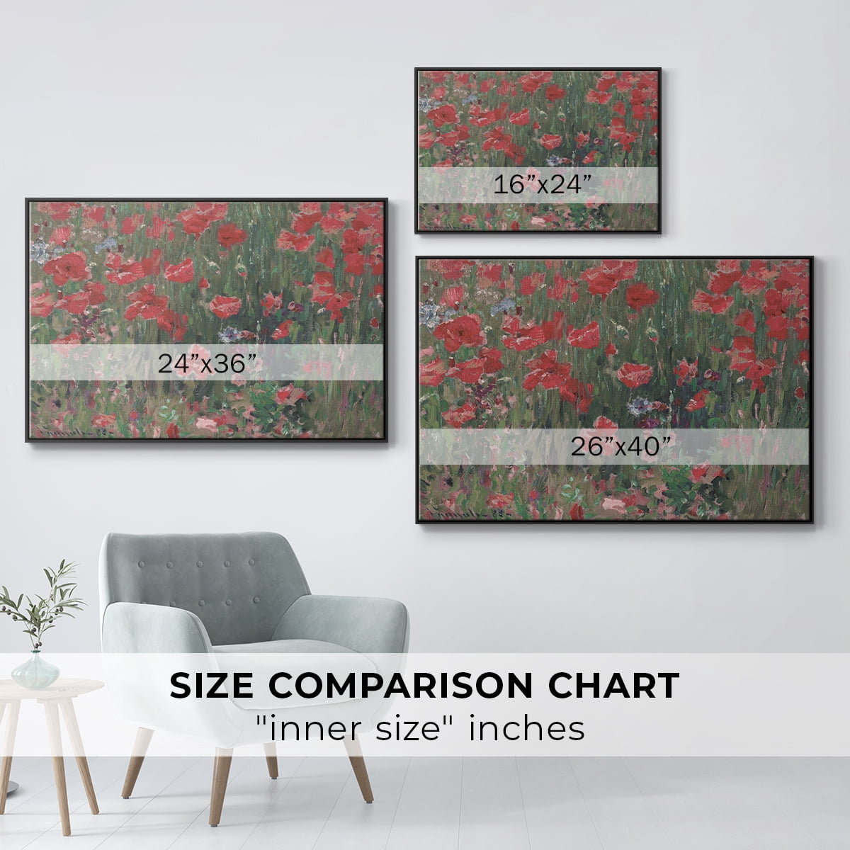 Vintage Botanical Print-XCIX By Wexford Home Framed in Black Wood Gallery Wrapped Canvas 17 in. x 25 in.