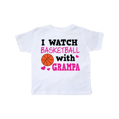 

Inktastic I Watch Basketball with Grampa Gift Toddler Toddler Girl T-Shirt