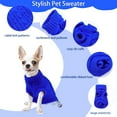 thumbnail image 2 of 1PC XX-S Thick Knit Turtleneck Warm Dog Sweater Pet Clothes for Small Dogs, 2 of 7