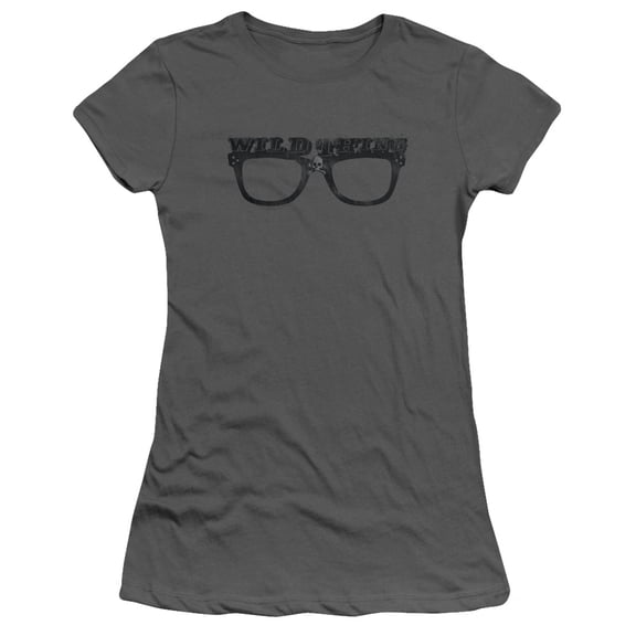 Major League Wild Thing Junior Women's T-Shirt Sheer Charcoal