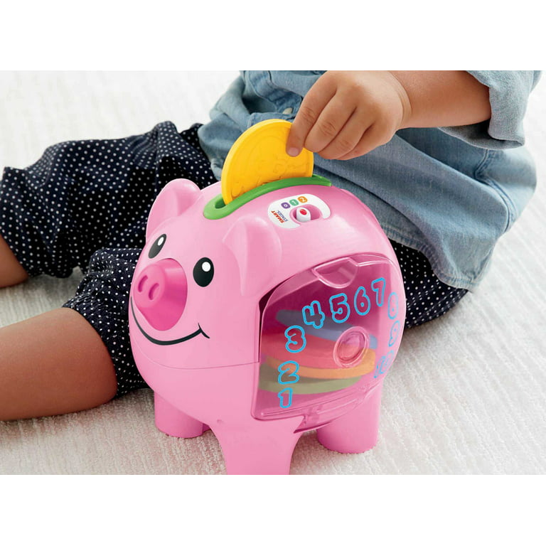 Fisher-Price Laugh & Learn Smart Stages Piggy Bank Interactive Baby &  Toddler Toy