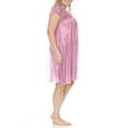 thumbnail image 3 of EZI Nightgowns for Women - Soft & Breathable Satin Night Gowns for Adult Women - Medium to Plus Size Womens Sleep Shirts - Knee-Length Nightgown, 3 of 9