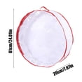 thumbnail image 3 of Naittoop Couronne de Noël Transparente Simple Face 24 Po Sac de Rangement pour Bagues de Noël PVC, 3 of 6