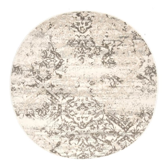 Vintage Freja 8 ft. x 8 ft. Beige Round Indoor Area Rug