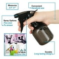 thumbnail image 2 of Plastic Smoke Spray Bottles - 8 Oz Empty Plastic Spray Bottle - Pack of 4 - Spray Bottle for Hair - Durable Empty Water Sprayers with Adjustable Mist to Stream Settings - Leak Proof BPA Free -, 2 of 2