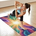 thumbnail image 6 of Colorful Tie Dye Burst Pattern Hot Yoga Mat Towel Non Slip for Hot Yoga - Quick-Drying Yoga Mat Cover with 4 Corner Pockets with Travel Bag - Hot Yoga Towel Non Slip 74"x26", 6 of 6