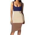 thumbnail image 2 of Lenago Robe de Maternité Grande Taille Mode Décontractée d'Été Sans Manches Épaules Dénudées Imprimé Col Rond Robe d'Été Robes de Plage en Liquidation, 2 of 4