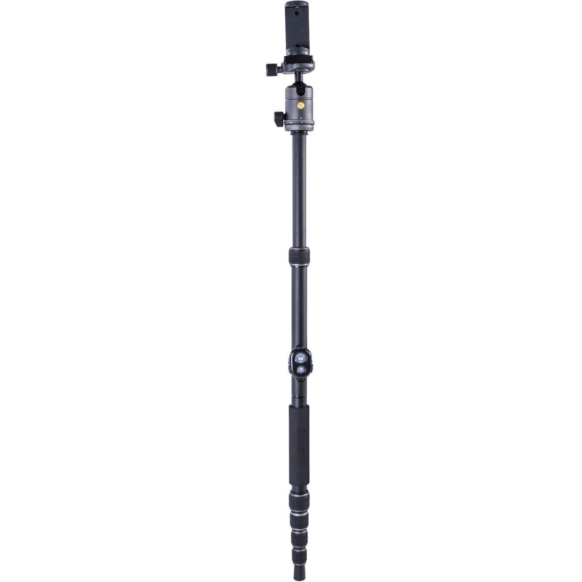 Vanguard VANGUARD VEO3GO235AB Compact Aluminum Travel Tripod with Ball Head, Monopod Option, Smart Phone Holder and Bluetooth Remote, Black