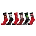 thumbnail image 1 of Horror Movie Characters 6 Pack Crew Socks, 1 of 1