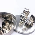 thumbnail image 3 of FRCOLOR 12pcs Stainless Steel Flower Cookie Cutter Set for Creative Baking and Cake Decorating, Silver, 3 of 8