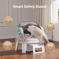 thumbnail image 3 of PetPivot AutoScooper 12 Self Cleaning Cat Litter Box, Automatic Litter Box with Open Top, Safety Sensors, Anti-Pinch, Easy Step, Grey, 3 of 9