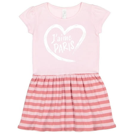 

Inktastic J aime Paris- I love Paris- heart Gift Toddler Girl Dress