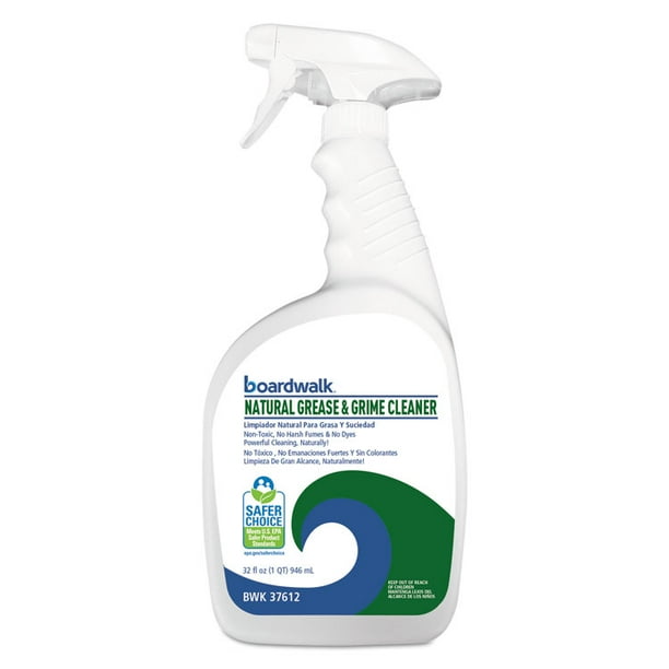 Boardwalk Green Natural Grease And Grime Cleaner, 32 Oz Spray Bottle