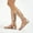 Gold, variant on Women Sandals Lace Up,Gladiator Sandals Platform Summer Beach Strappy Criss Cross Open Toe Knee High Flat Sandal