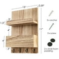thumbnail image 6 of LotFancy Key Holder, Mail Organizer Wall Mount, Wooden Mail Sorter for Entryway, Hallway, 6 of 7