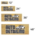 thumbnail image 3 of Auto Detailing Vinyl Decal 2 Pack of 12 Inch x 5 Inch Weatherproof Heavy-Duty Adhesive Backing | Professional Cleaning Services, Car Waxing, Polishing | Made in USA, 3 of 6