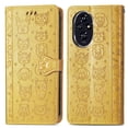 thumbnail image 1 of Funda Cartera FOXDOCK para Honor 200 , Flip PU con Relieve de Gatos y Perros, Tarjetero y Soporte, 1 of 6