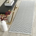 thumbnail image 2 of SAFAVIEH Montauk Siomha Chevron Cotton Area Rug, Grey/Ivory, 2'3" x 3'9", 2 of 9