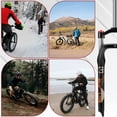 thumbnail image 7 of BUCKLOS 26 x 4.0 inch Fat Bike MTB Suspension Fork, 100mm Travel Spacing Hub 135mm 1 1/8 Straight Tube Manual Lockout 9mm QR Oil Spring Front Forks, fit Snow Beach XC Mountain Bike, 7 of 7