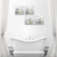 thumbnail image 3 of Zen Bathroom Canvas Prints Wall Art Gray Stone Pictures with Yellow Flowers Still Life Painting Framed 4 Pieces Modern Artwork for Bedroom 12"x12", 3 of 6