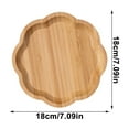 thumbnail image 3 of VQPeo Bamboo Multi-Purpose Serving Tray, Wooden Fruit & Snack Platter, Splinter-Free Kitchen Storage Organizer for Parties & Everyday Use, 3 of 5