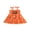Orange, variant on RUINIXCW Toddler Baby Girl Halloween Pumpkin Tutu Dress Outfit Infant Girls Summer Fall Clothes Sleeveless Tie-up Bow Tulle Patchwork Smocked Dress