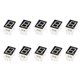 thumbnail image 1 of sweethay 10 Pieces Digital Tube 0.56 Inch 5611AH Cathode Display Appliances Red Bit Segment Common Pin DIY Home 10 LED 1 7 Electrónica miscelánea, 1 of 6