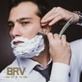 thumbnail image 4 of BRV MEN Professional Straight Edge Barber Razor w/ 100 Lord Platinum Single Edge Razor Blades | Straight Razors for Men | Barbershop Accessories | Mens Shaving Knife & Shavette - Silver, 4 of 9