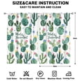 thumbnail image 2 of Green Cactus Curtains-blackout Curtains Bedroom Decor Living Room Darkening Grommet Window Drapes 2 Panels Set 52"x 84", 2 of 2