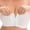 Z01 White, variant on SXCXLSA Women Plus Size Strapless Bra Front Closure Wire Free Supportive Bandeau Bra for Everyday Comfort and Casual Wear