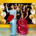 thumbnail image 2 of Birthday Party Banner Home Birthday Theme theme banner; Backdrop Background Wall Decoration, 18 Years Old, 2 of 8