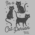 thumbnail image 2 of Men's Hocus Pocus I'm a Cat Person Graphic Tee Athletic Heather 3X Big Tall, 2 of 3