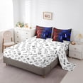 thumbnail image 4 of Erosebridal Red Blue Gamepad Bedding Sets Twin Size, Gradient Geometric Comforter Sets with Sheets, Gaming Sports Reversible Bedding Twin Size, Ultra Soft Bedroom Decor, 7pcs, 4 of 5