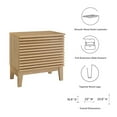 thumbnail image 4 of Modway Render Two-Drawer Particleboard Wood Nightstand in Oak, 4 of 8