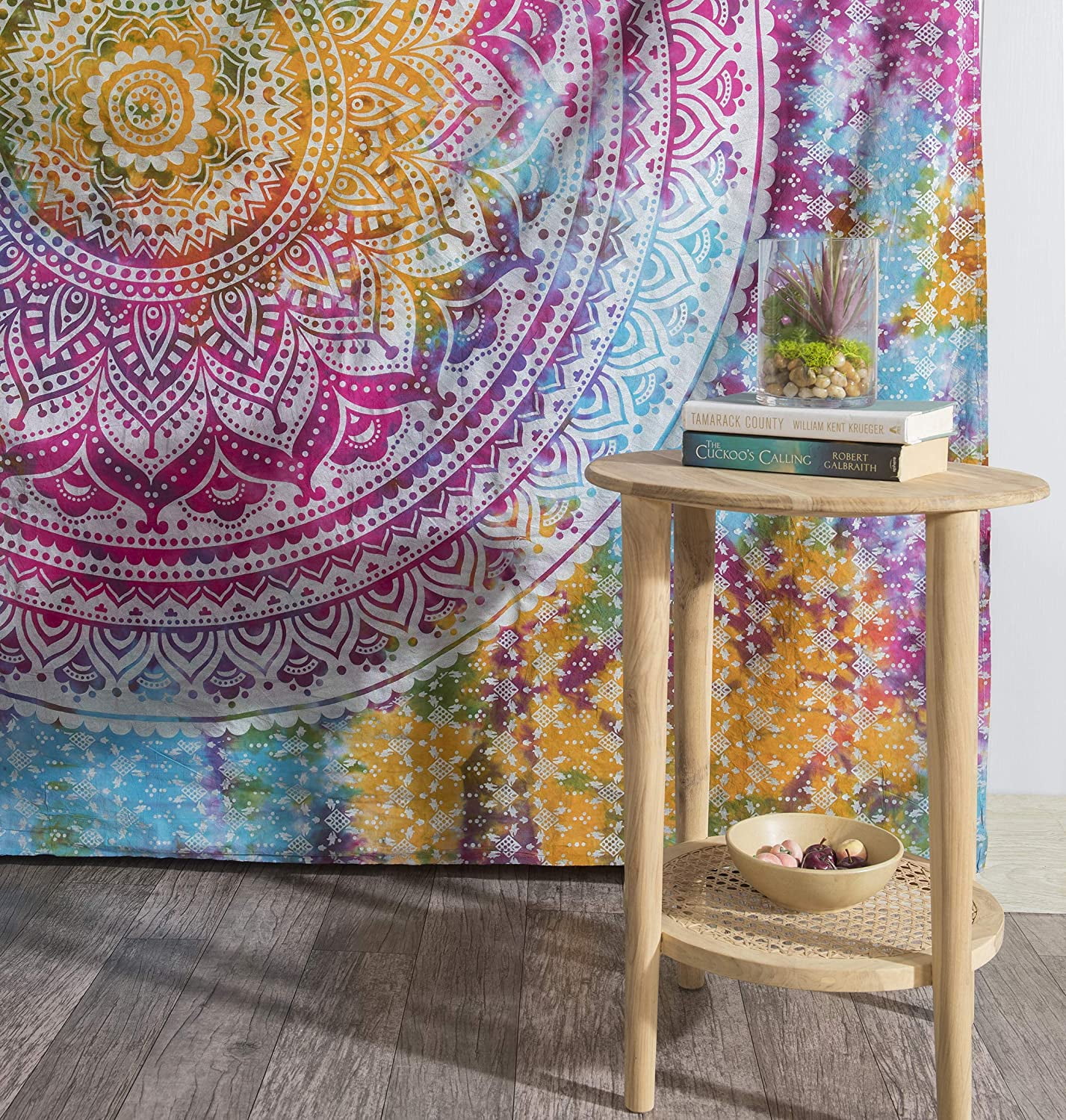 Tapestry Purple Tie Dye Hippie Indian Wall Hanging Throw Mushroom Ethnic 40*30 