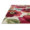 thumbnail image 2 of Loloi Francesca 3' Tapis à Crochets Ronds en Ivoire et Fuchsia, 2 of 2