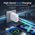 thumbnail image 4 of Cargador Fomiuoms 45W Dual USB‑C, Cable Incluido, 4 of 9