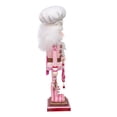 thumbnail image 2 of Kurt Adler 16-Inch Hollywood Nutcrackers Pink Gingerbread Baker Nutcracker, 2 of 6
