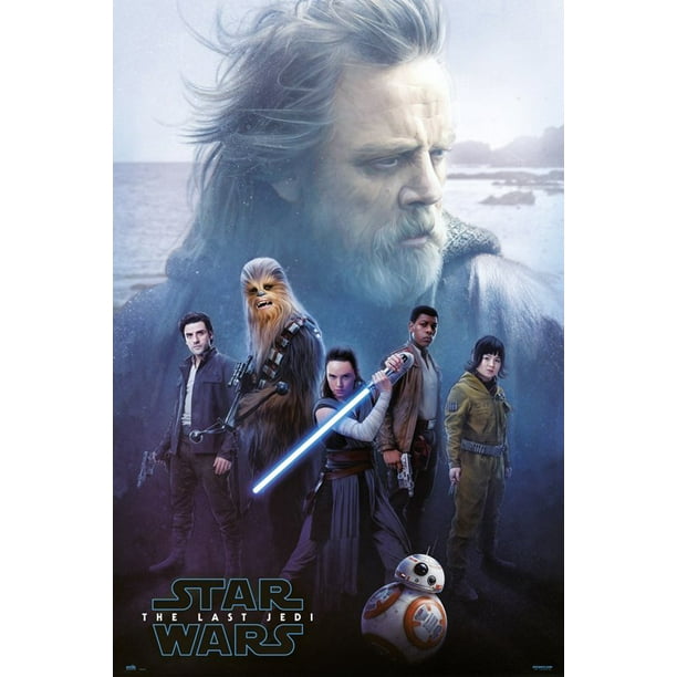 Star Wars Episode Viii The Last Jedi Movie Poster Print Luke Skywalker The Resistance Size 24 X 36 Poster Poster Strip Set Walmart Com Walmart Com