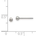 thumbnail image 3 of Stainless Steel 3mm Ball Stud Earrings Tool Ear Piercing Supply Button, 3 of 7