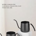 thumbnail image 4 of Contenedor de hervidor de café Contenedor de agua de acero inoxidable Verter sobre hervidores Convenientes cafetería Ketterles para el restaurante Home Bar Utiliza negro 230ml Inevent HA011196-01B, 4 of 7