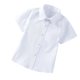 thumbnail image 1 of ¡Reducir! Camisa de vestir de manga corta Holloyiver para niños pequeños y varones, camisa de uniforme escolar de caballero, camisa de moda de manga corta, color sólido, beige, 1 of 4