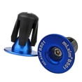 thumbnail image 3 of 1 par de extremo de manillar de bicicleta, tapones de extremo de barra de empuñaduras de bloqueo - Universal para Azul Cola Tapones de extremo de barra, 3 of 7