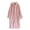 Pink, variant on Women Botton Robe Long Sleeve House Coats Fleece Velour Robes Soft Bathrobe with Pockets Nightgown Beige M