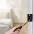 thumbnail image 3 of YUNLIGHTS Deadbolt Strike Plate Black Stainless Steel 4Pcs 2.2X1.8X0.04In, 3 of 6