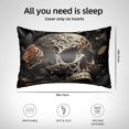 thumbnail image 4 of KLL Vintage Pattern Flower Skull Pattern Silk Pillowcase for Hair and Skin Standard Size 20"X 30" Soft Breathable Pillow Covers for Sleeping, 4 of 6