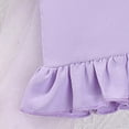 thumbnail image 6 of CAUYDY Toddler Girls Outfits Set Short Sleeve Print Tops + Shorts For 18-24 Months 2t 3t 4t 5t 6t Girls 2PCS Outfits Pajamas Children's Gift Summer Pjs Kids (Sizes 4-5 Years,H03-Purple), 6 of 8