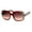 red lace, variant on Lace Print Rectangular Thick Plastic Butterfly Sunglasses Black
