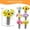 A*1+D*1, variant on Fresh Elegant Cutting Bouquet Kit with Non Woven Fabric for Potted Plants by Dusknt Cutting Kit for Artificial Flowers Homemade DIY Flower Bouquet Simulation Kits 8.27x4.92inch for Mother's Day