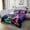 Green Brown Hot Pink, variant on YST Corgi Print Queen Quilt Set Dog Puppy Coverlet Set, Cartoon Animal Pet Bedding Set for Kids Children Mystic Galaxy Nebula Bedspread Set, Rainbow Butterfly Bed Quilt